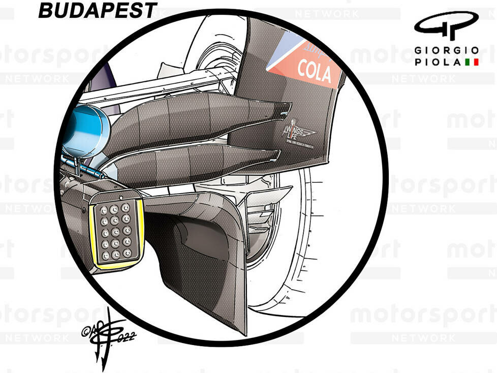 Der in Budapest von Red bull eingesetzte Beam-Wing