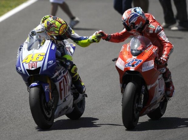 Valentino Rossi, Casey Stoner Valentino Rossi, Casey Stoner