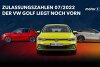 Bild zum Inhalt: Neuzulassungen im Juli 2022: VW Golf führt, Opel Corsa holt auf