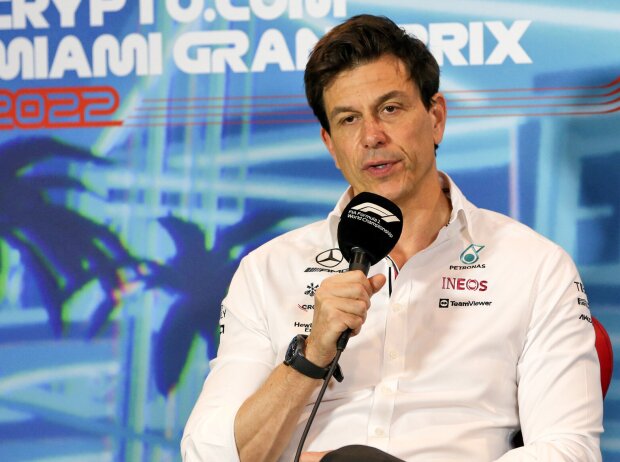 Toto Wolff (Mercedes) im Interview vor dem Formel-1-Rennen in Miami 2022