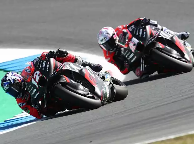 Titel-Bild zur News: Maverick Vinales, Aleix Espargaro