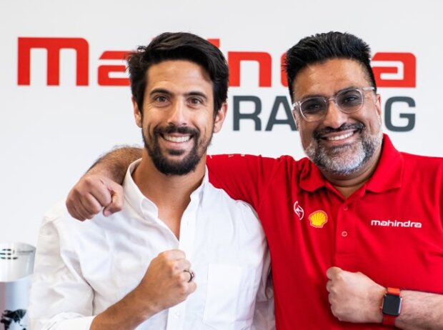 Lucas di Grassi und Mahindra-Teamchef Dilbagh Gill
