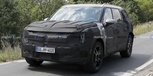 Kia EV9: Serienversion des großen Elektro-SUVs als Erlkönig