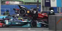 Unfall zwischen Nyck de Vreis und Sebastien Buemi beim Formel-E-Rennen 2022 in Seoul