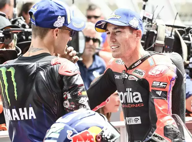 Fabio Quartararo, Aleix Espargaro Titel-Bild zur News: Fabio Quartararo, Aleix Espargaro