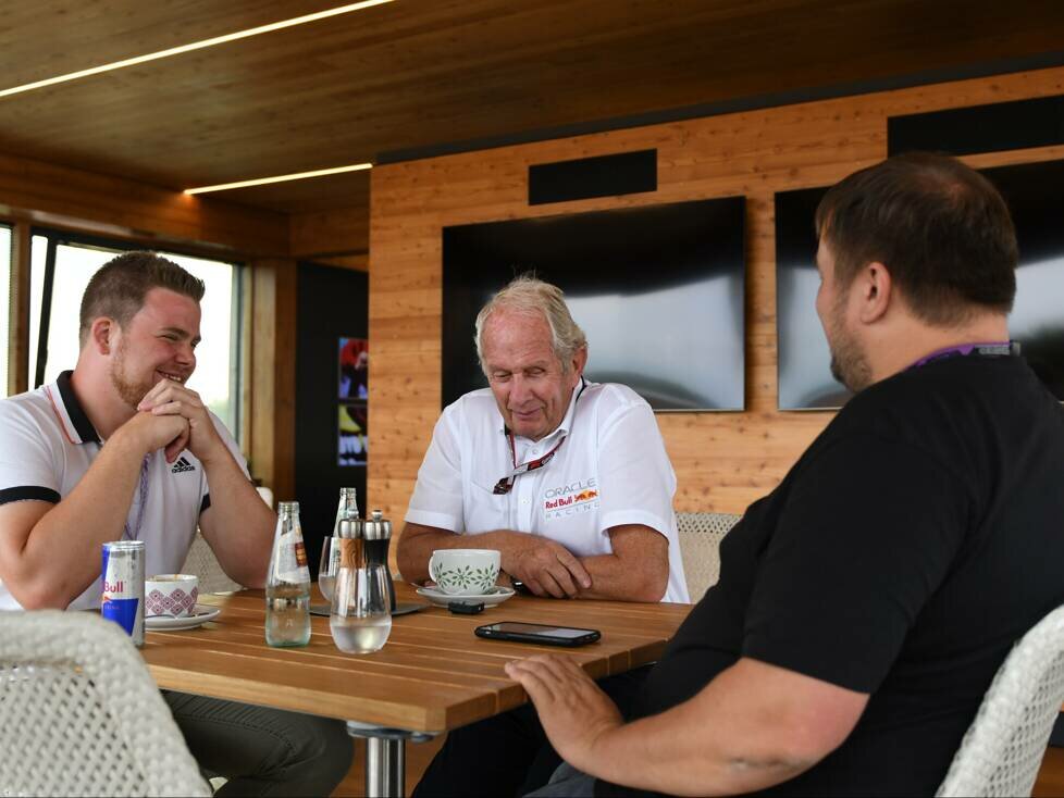 Kevin Scheuren, Helmut Marko und Christian Nimmervoll