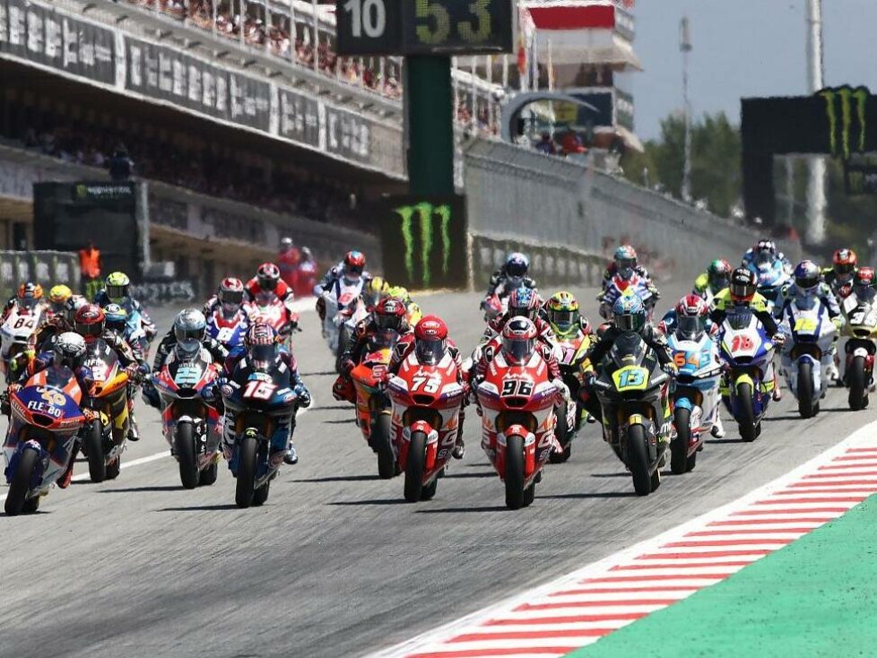 Moto2 Start in Barcelona