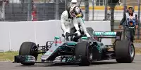 Lewis Hamilton (Mercedes) rollt im Qualifying der Formel 1 in Hockenheim 2018 aus