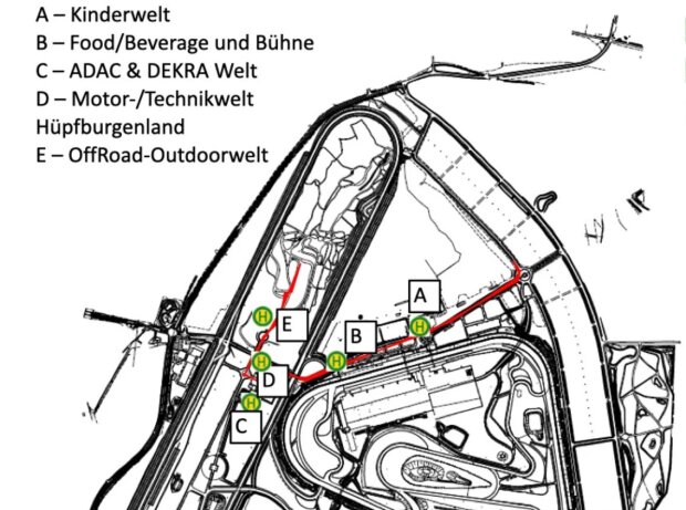 Lageplan Family-&-Friends-Festival Lausitzring 2022