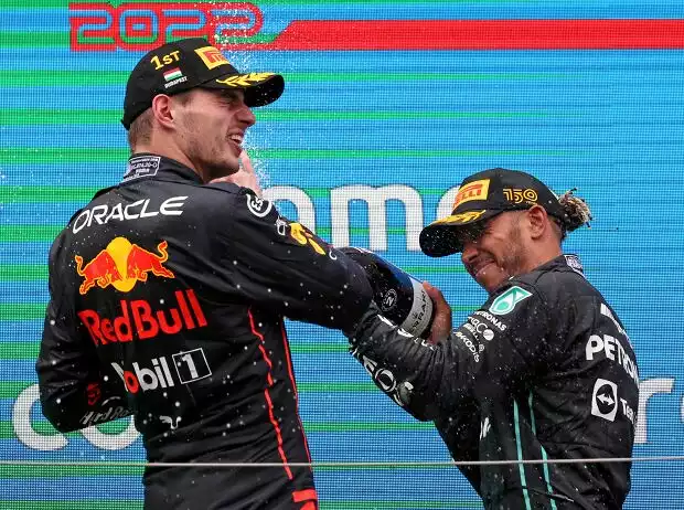 Titel-Bild zur News: Max Verstappen, Lewis Hamilton
