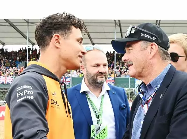 Lando Norris, Nigel Mansell Titel-Bild zur News: Lando Norris, Nigel Mansell