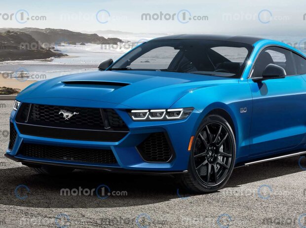 Titel-Bild zur News: 2024 Ford Mustang Motor1 Unofficial Rendering