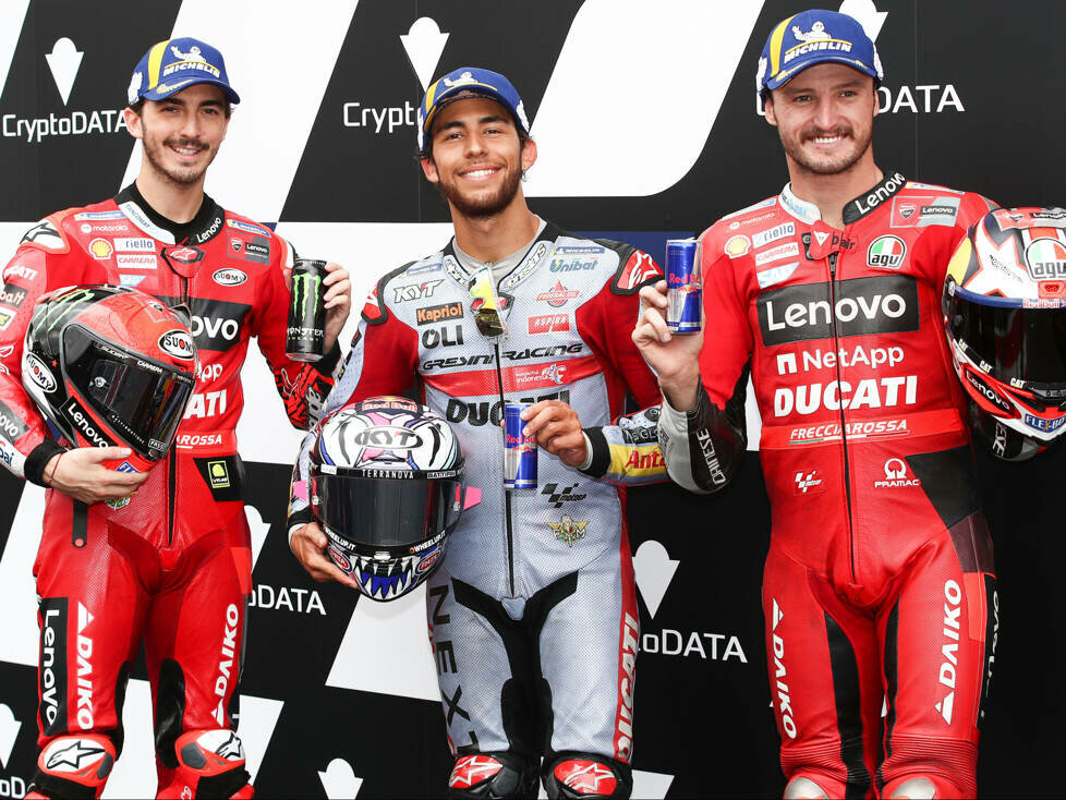 Enea Bastianini, Francesco Bagnaia, Jack Miller