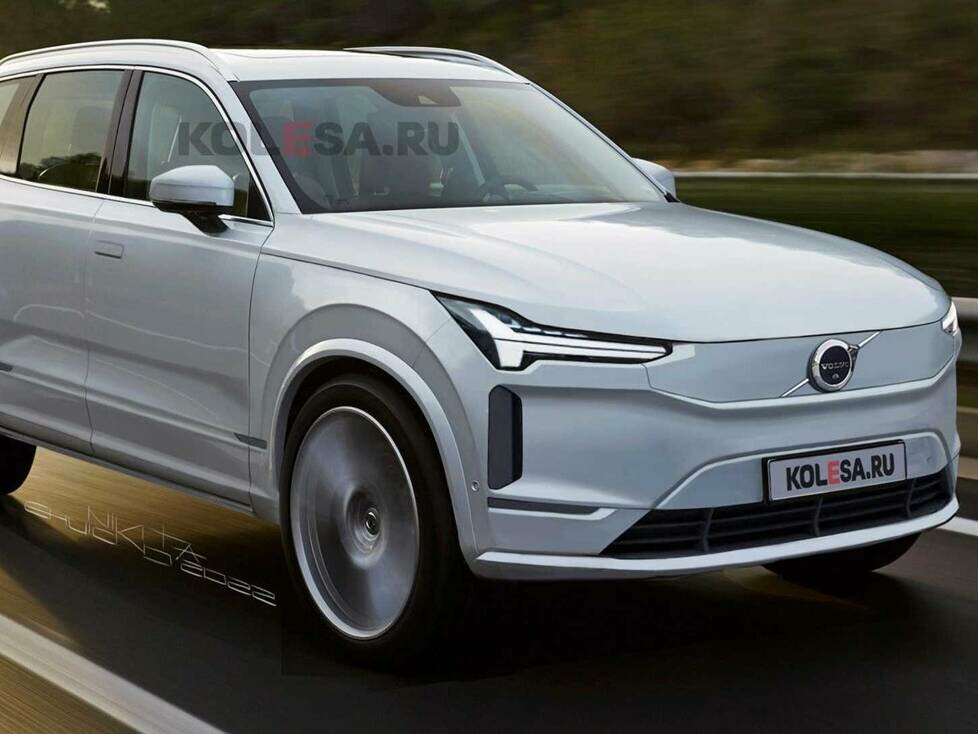 Volvo XC90-Rendering der nächsten Generation basierend auf Patentbildern