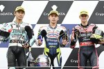 Ayumu Sasaki (Max Racing), Tatsuki Suzuki (Leopard) und David Munoz (BOE) 