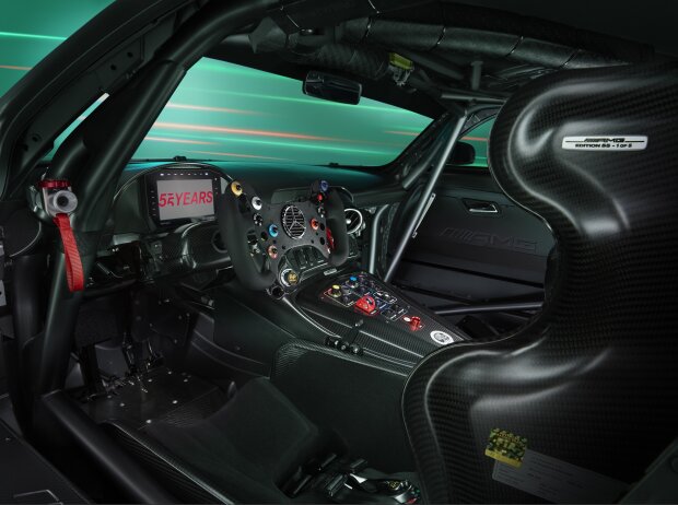 Der Innenraum des Mercedes-AMG GT3 Edition 55