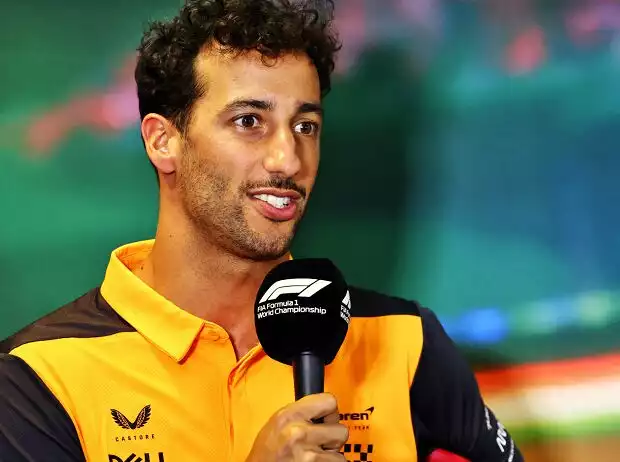 Daniel Ricciardo (McLaren) in der Pressekonferenz vor dem Formel-1-Rennen in ungarn 2022 Titel-Bild zur News: Daniel Ricciardo (McLaren) in der Pressekonferenz vor dem Formel-1-Rennen in ungarn 2022