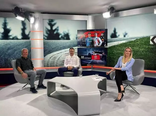 Titel-Bild zur News: SPORT1-Experte Christian Danner, Karl Wendlinger und Moderatorin Ruth Hofmann
