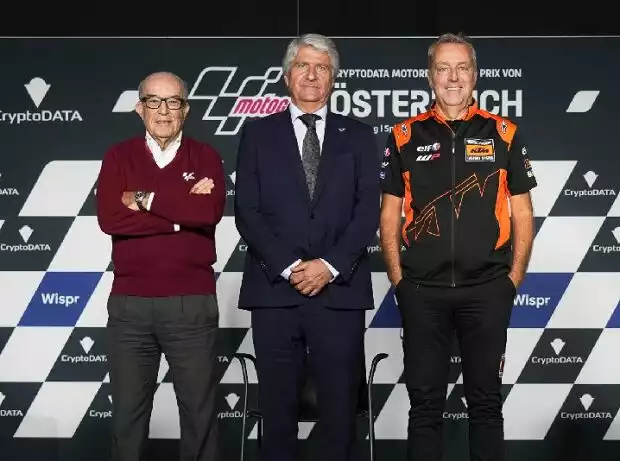 Carmelo Ezpeleta, Jorge Viegas, Herve Poncharal Titel-Bild zur News: Carmelo Ezpeleta, Jorge Viegas, Herve Poncharal