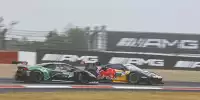 Felipe Fraga und Mirko Bortolotti kollidieren beim DTM-Samstagsrennen auf dem Nürburgring im Kampf um die Führung