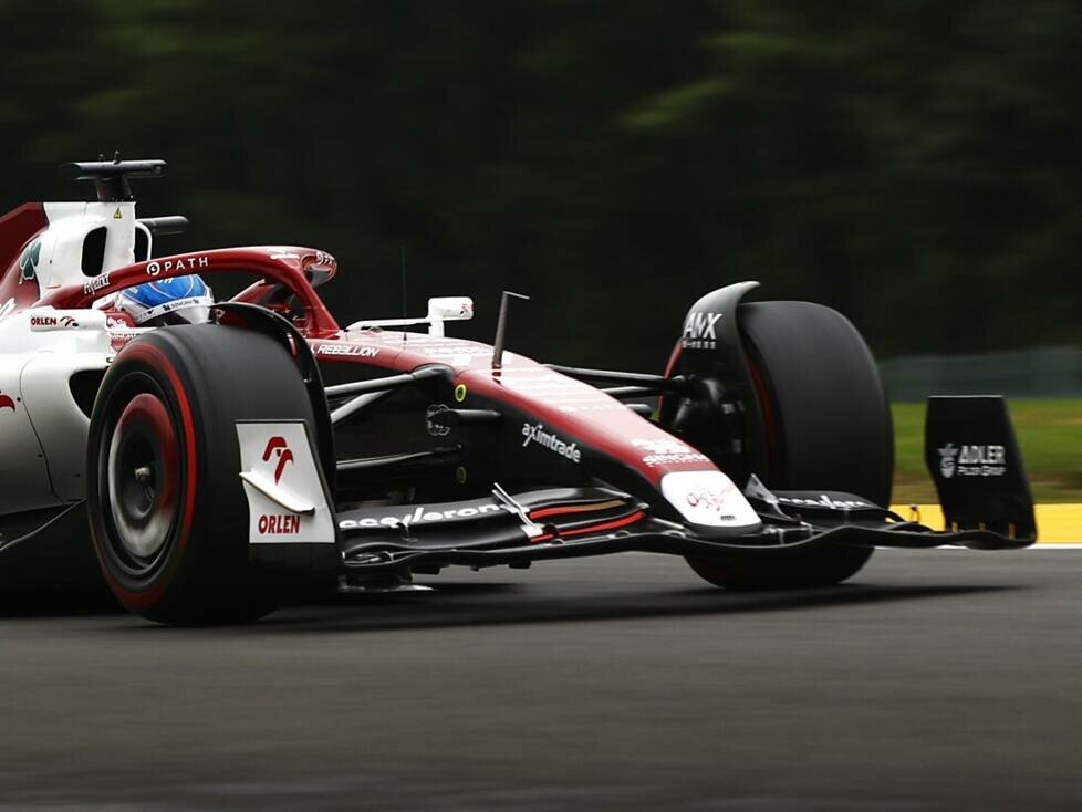 Valtteri Bottas im Alfa Romeo C42 beim Formel-1-Rennen in Spa 2022