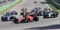 Startphase beim Grand Prix von Belgien der Formel 1 2022 in Spa