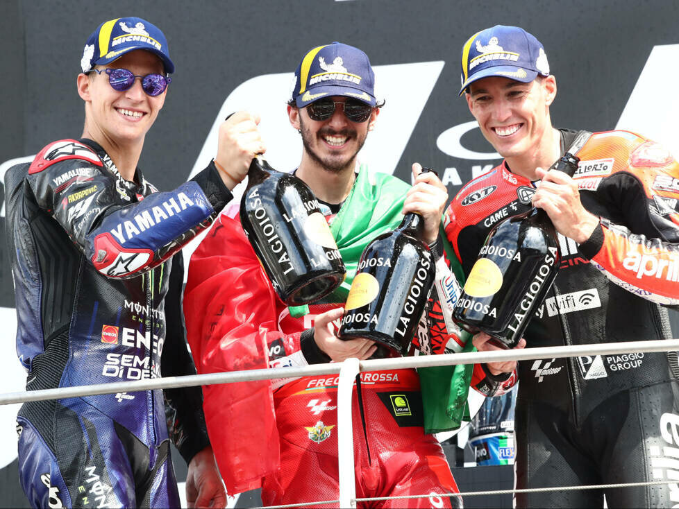 Francesco Bagnaia, Fabio Quartararo, Aleix Espargaro