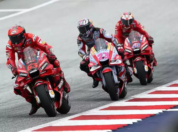 Francesco Bagnaia, Enea Bastianini, Jack Miller Titel-Bild zur News: Francesco Bagnaia, Enea Bastianini, Jack Miller