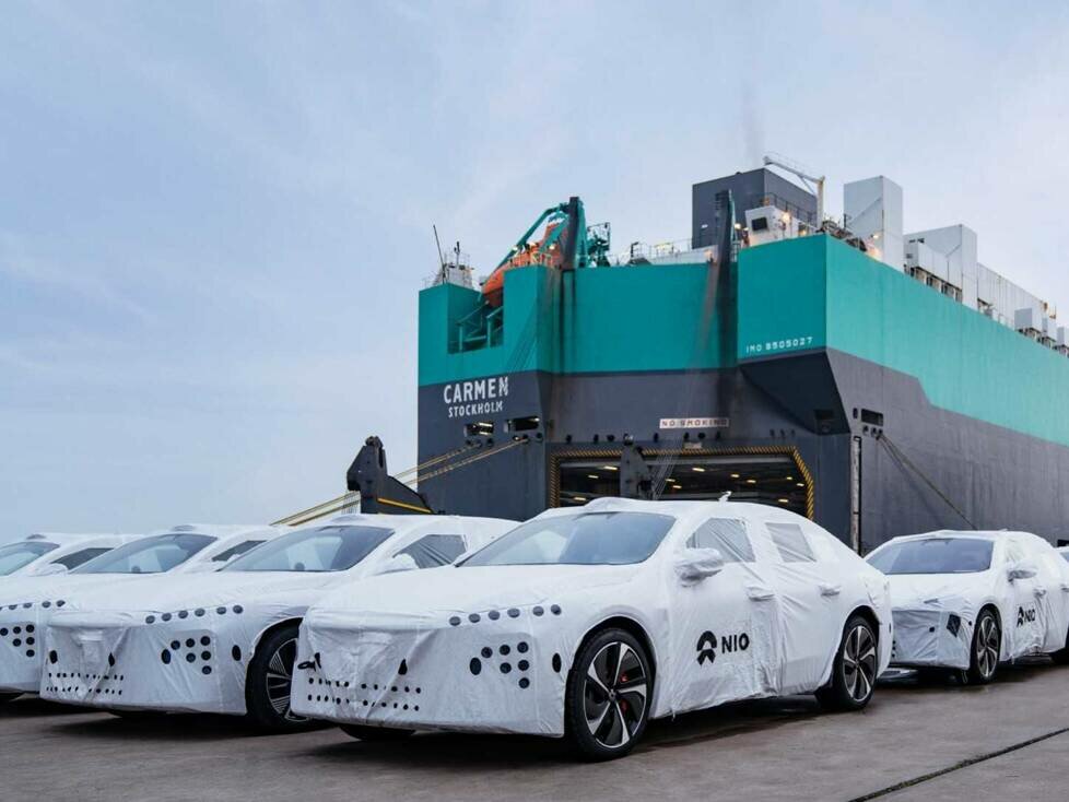 Erste Charge elektrischer Limousinen NIO ET7 setzt die Segel nach Europa