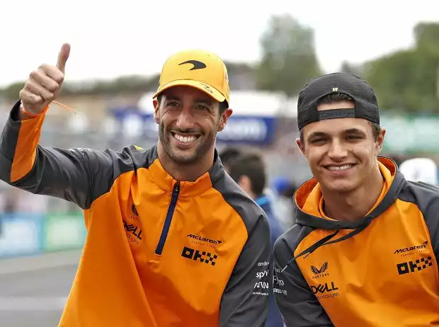 Daniel Ricciardo mit McLaren-Teamkollege Lando Norris Titel-Bild zur News: Daniel Ricciardo mit McLaren-Teamkollege Lando Norris