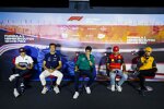 Alexander Albon (Williams), Yuki Tsunoda (AlphaTauri), Lance Stroll (Aston Martin), Carlos Sainz (Ferrari) und Lando Norris (McLaren) 