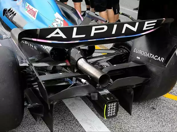 Heckflügel mit Beam-Wing und Diffusor beim Alpine A522 in Zandvoort 2022 Titel-Bild zur News: Heckflügel mit Beam-Wing und Diffusor beim Alpine A522 in Zandvoort 2022