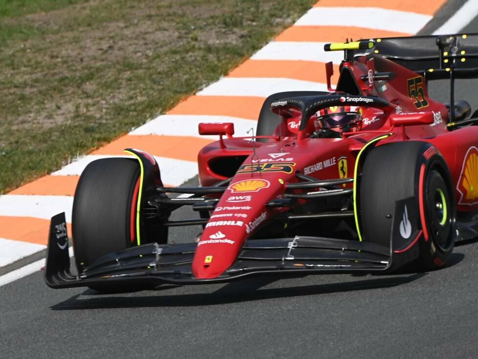 Carlos Sainz im Ferrari F1-75 in Zandvoort 2022
