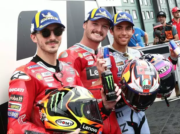 Francesco Bagnaia, Jack Miller, Enea Bastianini Titel-Bild zur News: Francesco Bagnaia, Jack Miller, Enea Bastianini