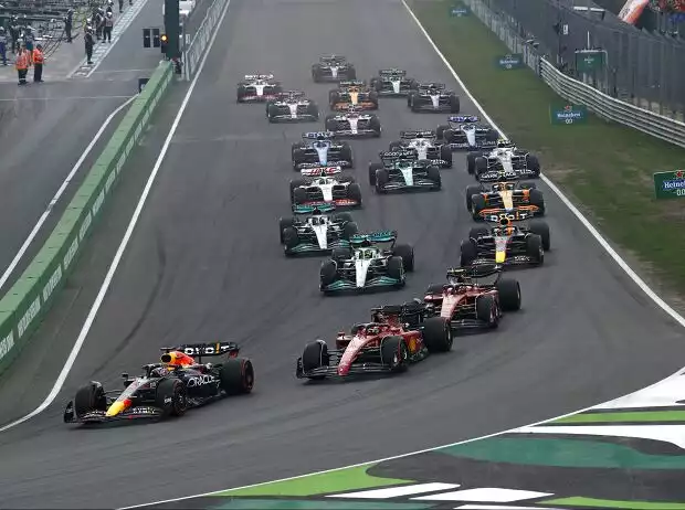 Max Verstappen, Charles Leclerc, Carlos Sainz, Lewis Hamilton, Sergio Perez, George Russell, Lando Norris, Mick Schumacher Titel-Bild zur News: Max Verstappen, Charles Leclerc, Carlos Sainz, Lewis Hamilton, Sergio Perez, George Russell, Lando Norris, Mick Schumacher
