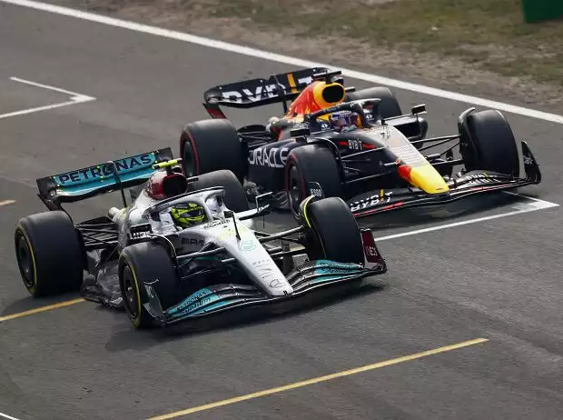 Lewis Hamilton, Max Verstappen Titel-Bild zur News: Lewis Hamilton, Max Verstappen