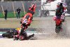 Schwerer MotoGP-Startunfall: Drei Fahrer stürzen in Misano in Kurve 1
