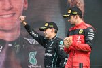 George Russell (Mercedes) und Charles Leclerc (Ferrari) 