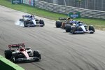 Esteban Ocon (Alpine), Lando Norris (McLaren), Fernando Alonso (Alpine) und Valtteri Bottas (Alfa Romeo) 