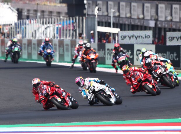 MotoGP-Action beim GP San Marino 2022 in Misano