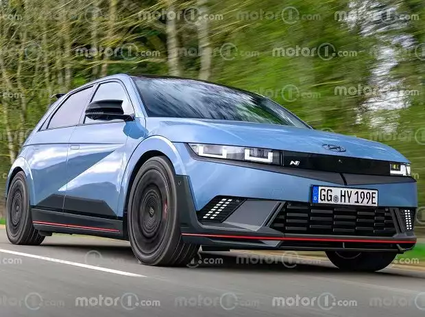 Hyundai Ioniq 5 N als Rendering Titel-Bild zur News: Hyundai Ioniq 5 N als Rendering
