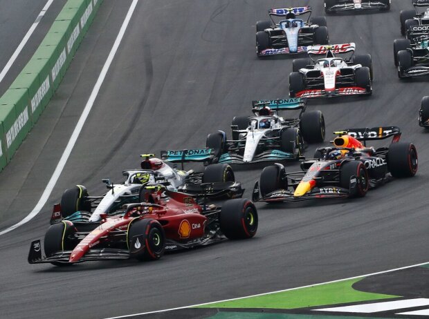 Titel-Bild zur News: Charles Leclerc, Carlos Sainz, Lewis Hamilton, Sergio Perez, George Russell
