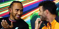 Bild zum Inhalt: Hamilton: Ricciardo "viel zu talentiert" für Mercedes-Reservefahrer-Rolle