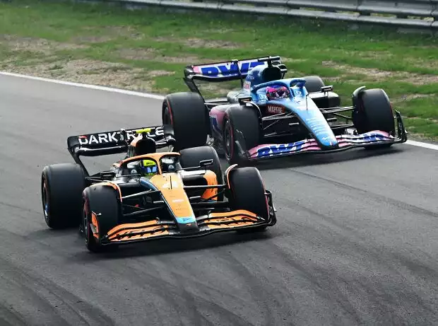 Lando Norris, Fernando Alonso Titel-Bild zur News: Lando Norris, Fernando Alonso