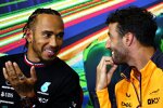 Lewis Hamilton (Mercedes) und Daniel Ricciardo (McLaren) 