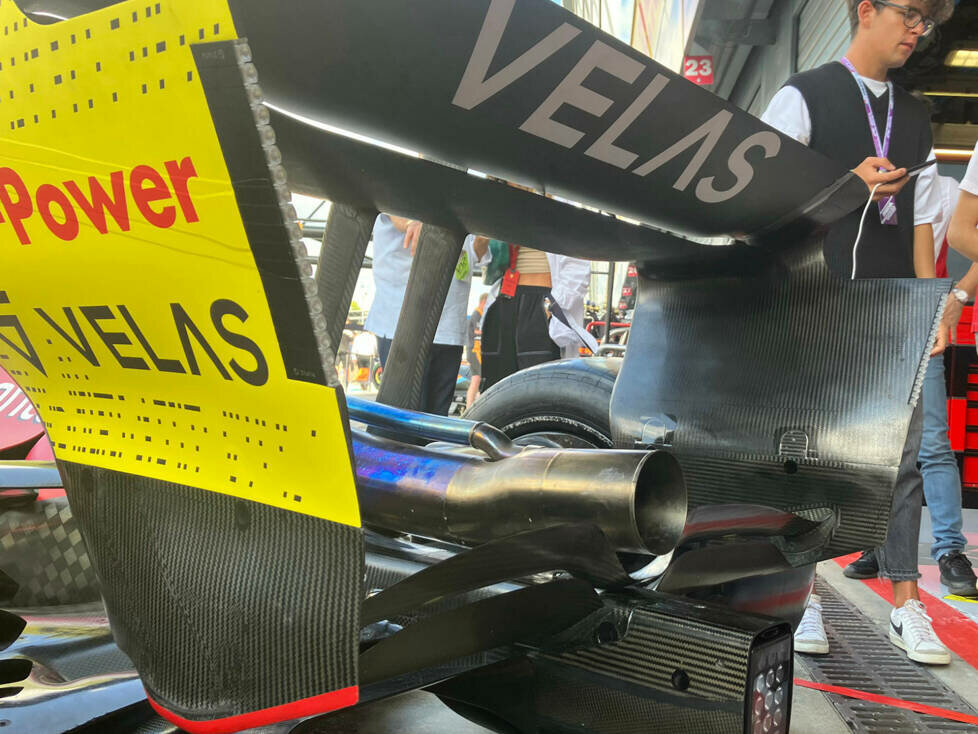 Ferrari F1-75: Heckflügel, GP Italien 2022 in Monza