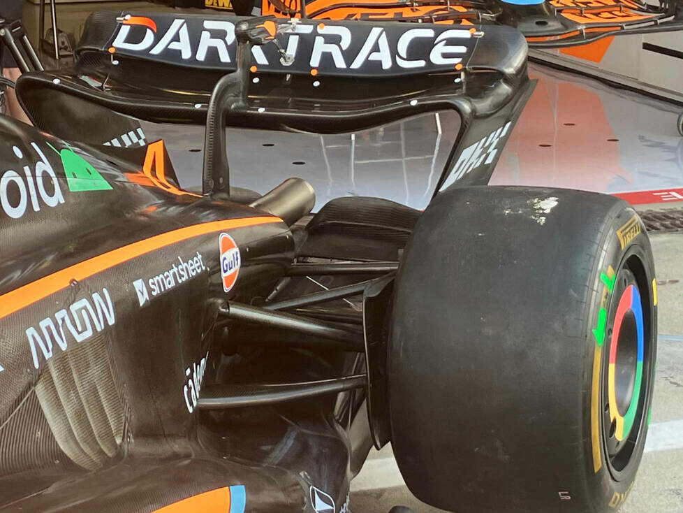 McLaren MCL36: Heckflügel, GP Italien 2022 in Monza