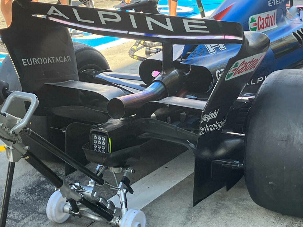 Alpine A522: Heckflügel, GP Italien 2022 in Monza
