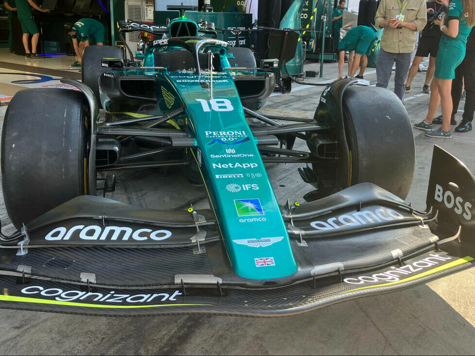 Aston Martin AMR22: Frontflügel, GP Italien 2022 in Monza