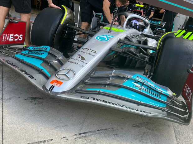 Mercedes F1 W13: Frontflügel, GP Italien 2022 in Monza Mercedes F1 W13: Frontflügel, GP Italien 2022 in Monza